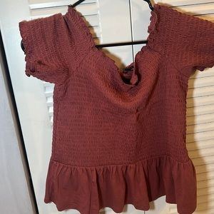 Brand new peplum top NWT